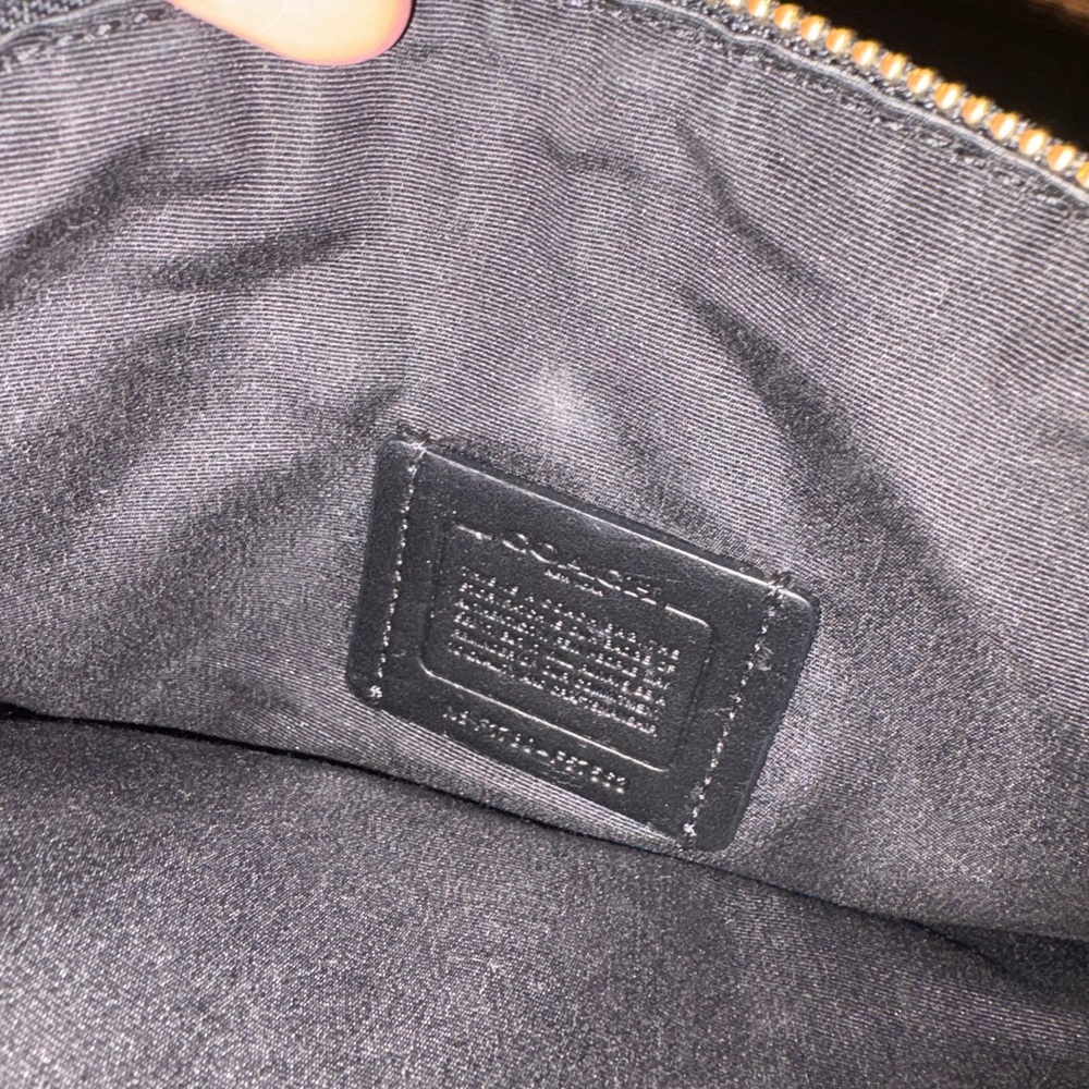 Coach Mini Kelsey Black Pebbled Leather Crossbody Bag - Picture 5 of 7